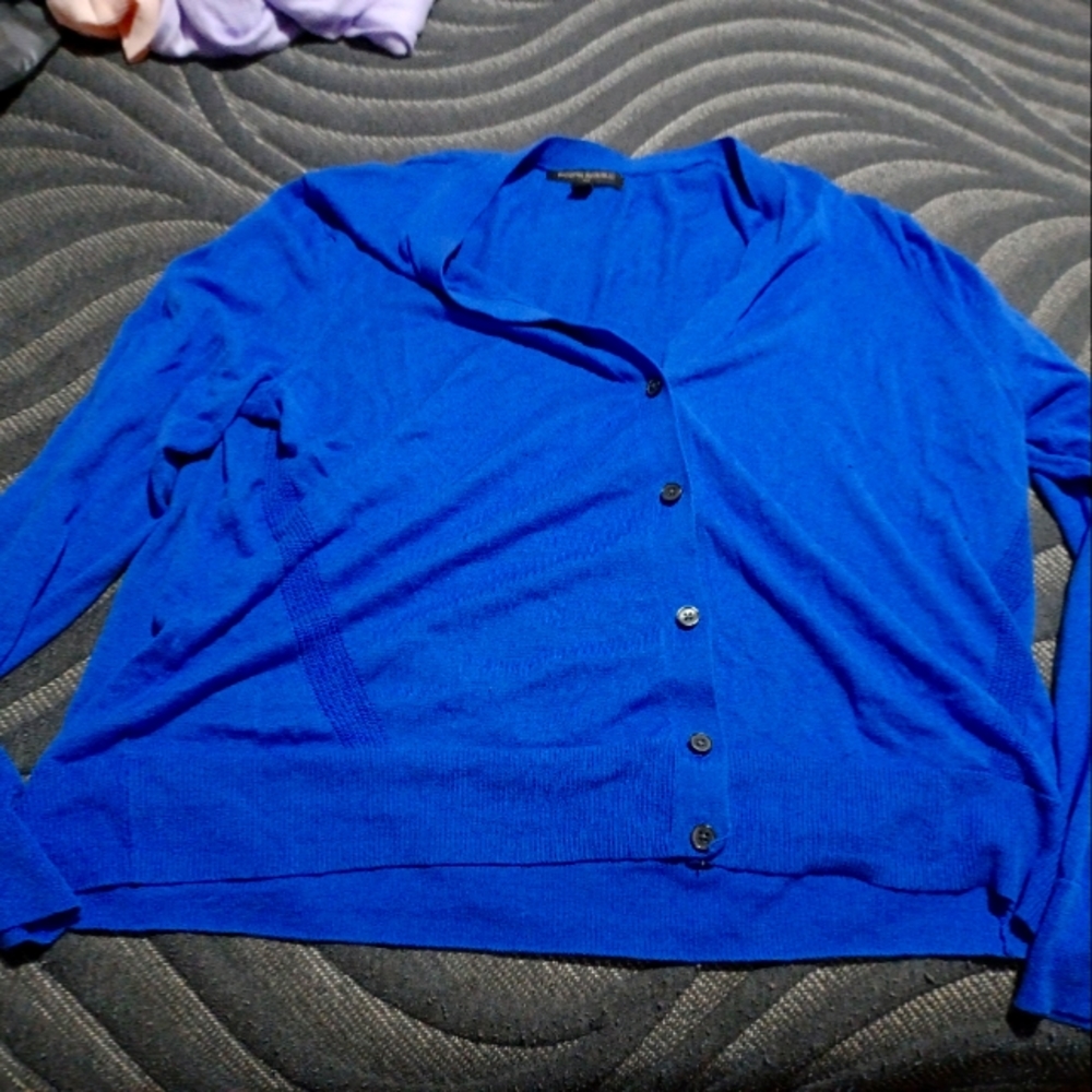 Cute blue button-up cardigan